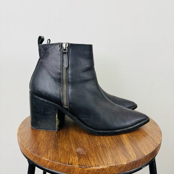 Treasure And Bond Freda Black Leather Bootie Women’s Size 8.5 - Picture 5 of 12
